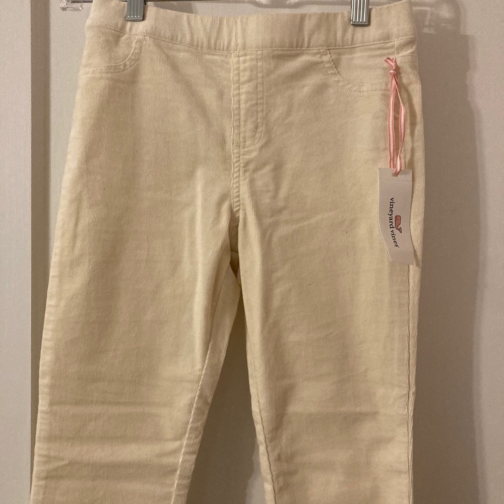 Off white corduroy pants